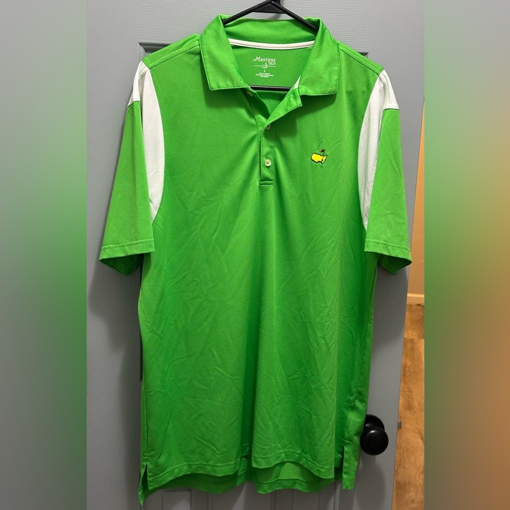 Masters Tech Mens Polo Shirt Large Augusta
National Golf Short Sleeve Large